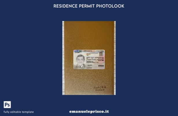 modello FRONTALE photolook del permesso di soggiorno olandese in stile verificat